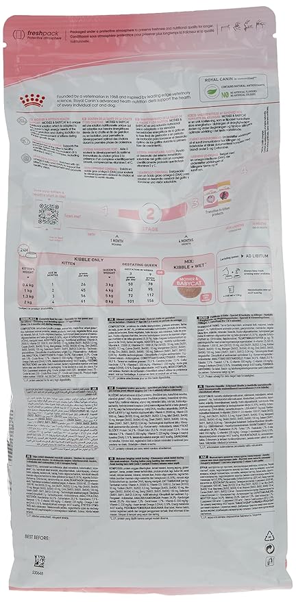 Royal Canin Mother & Baby Dry Cat Food, Meat Flavor, 2000g